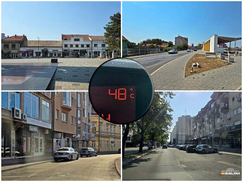 U Bijeljini danas izmjereno 48 stepeni