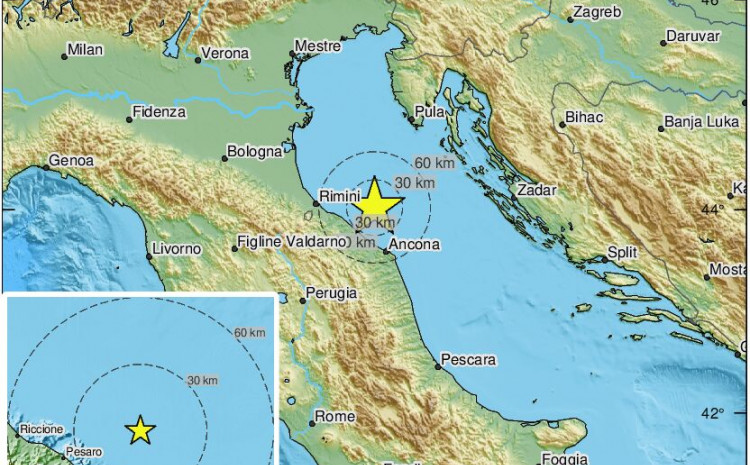 Jak zemljotres u Jadranskom moru; 