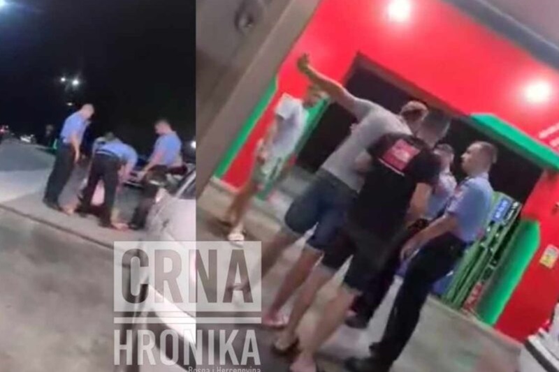 Pripadnici MUP-a RS uhapsili muškarca iz Kalesije na pumpi: Pogledajte svađu sa policijom