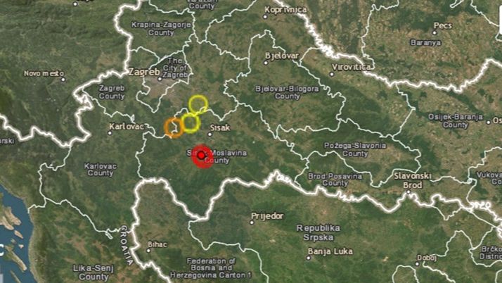 Slabiji zemljotresi u Hrvatskoj i Srbiji rano jutros