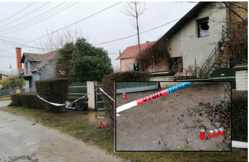 Sombor je zavijen u crno! Rodbina pali svijeće ispred porodične kuće nastradalih, muk u cijelom gradu 