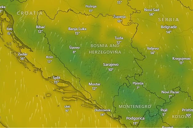 Sutra nam stiže naglo zatopljenje, snijeg će se ubrzano topiti, temperature i do 17°C