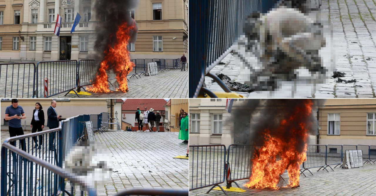 Muškarac se polio benzinom i zapalio ispred zgrade Vlade Republike Hrvatske