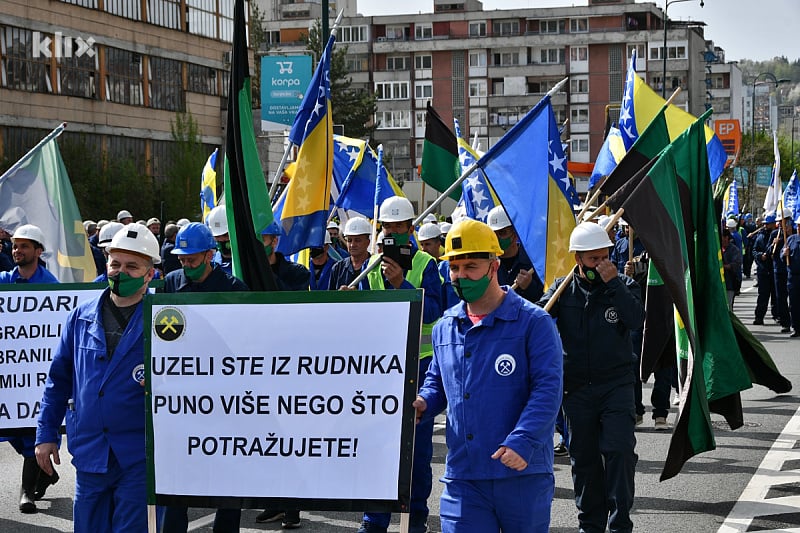 Zenički rudari danas dolaze pred Vladu FBiH: 