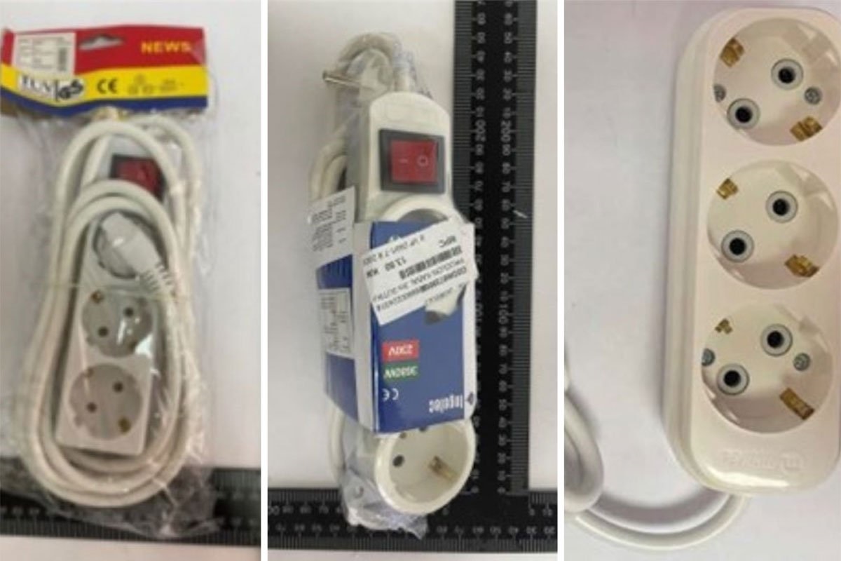 Tri vrste produžnog kabla povučene sa tržišta