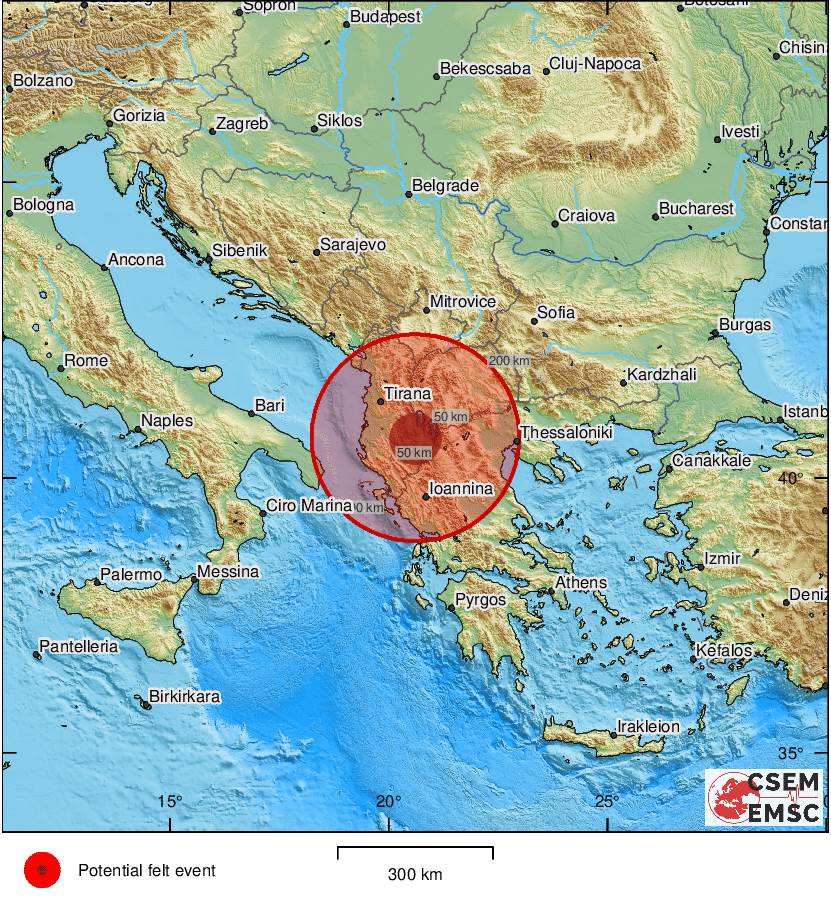 Zemlja se ne smiruje: Jaki zemljotresi u Albaniji i Tadžikistanu
