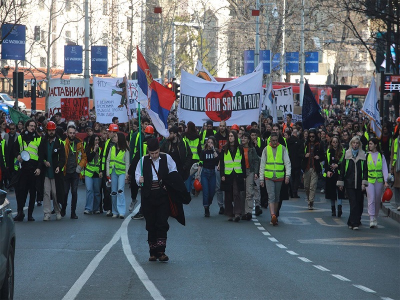 Počela cjelodnevna blokada Autokomande u Beogradu, studenti objavili pravila 