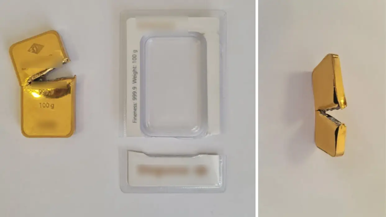 Pogledajte lažnu polugu zlata koju su Ukrajinke i Jermenin prodali zagrebačkoj prodavnici