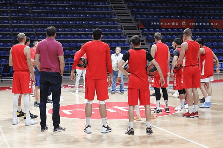 Košarkaši Zvezde poslije dva mjeseca odradili trening u Pioniru