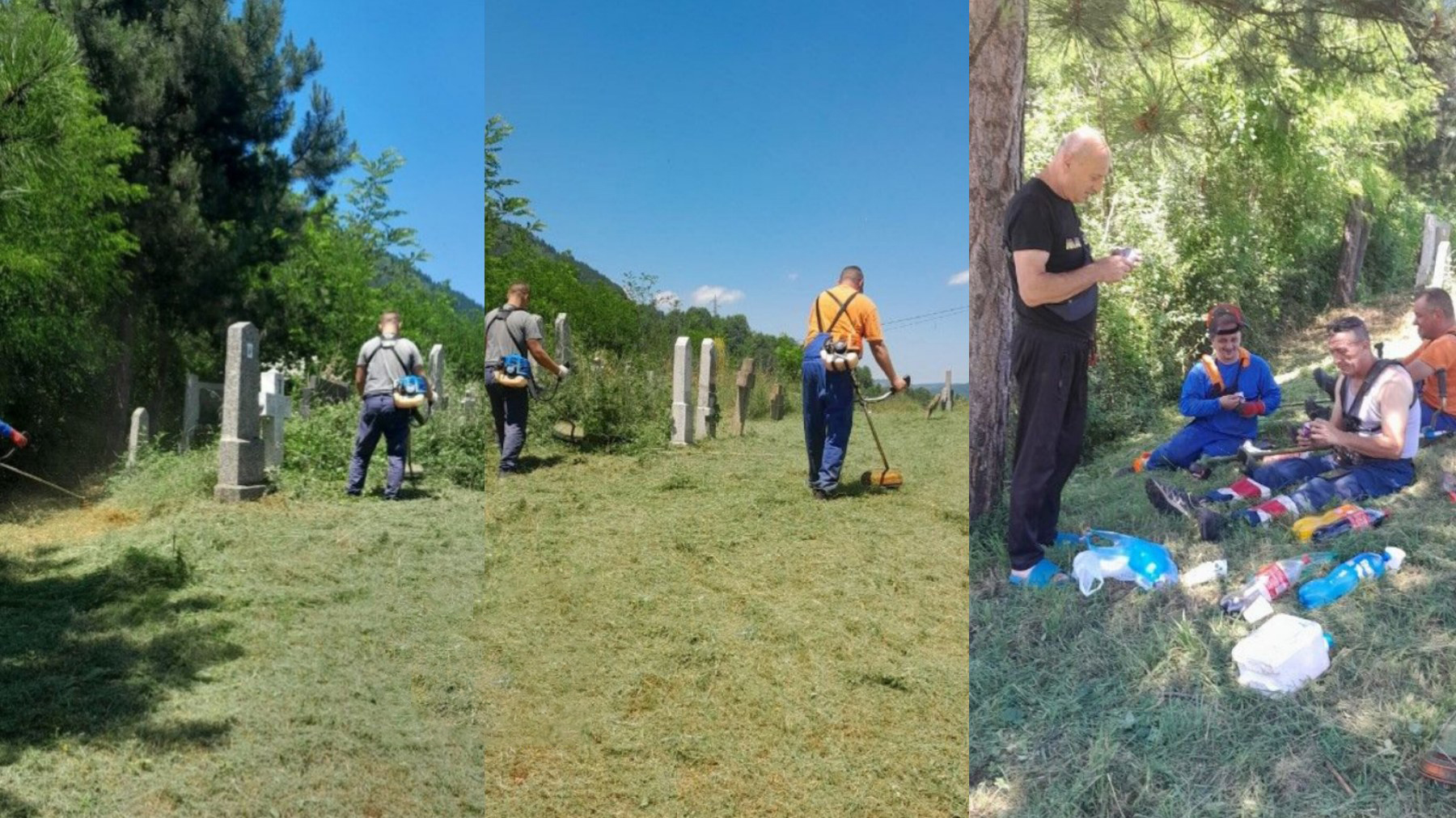 Komšije pokrenule akciju i pokosile MUSLIMANSKO ali i PRAVOSLAVNO groblje