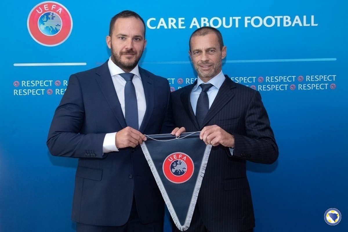 Prvi čovjek UEFA Aleksander Čeferin stiže u BiH