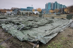 Vojska u Zagrebu postavlja šatore za smještaj pacijenata