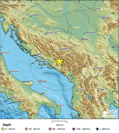 Slabiji zemljotres u Hercegovini, epicentar kod Foče