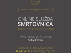 Online smrtovnice od sada i u Banjaluci, iz bilo kojeg kraja svijeta objavite čitulju i poslednji pozdrav