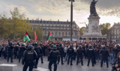 Pariz: Policija upotrijebila vodeni top i suzavac na pro-palestinskom skupu (VIDEO)