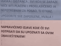 “KO SE ZARAZI KORONOM DOBIĆE OTKAZ” Šokantno upozorenje radnicima marketa u Banjaluci