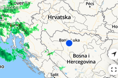 Pogledajte kako se nevrijeme približava BiH