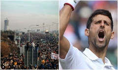 NOLE POSLAO JASNU PORUKU /FOTO/ Novak Đoković podržao proteste protiv Vučićevih zakona 