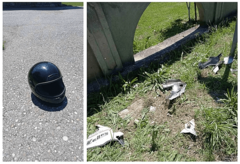 Kaciga i dijelovi još stoje po putu: Maloljetni drugari se motorom zakucali u banderu, poginuo tinejdžer