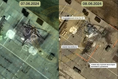 "OVO JE PRVI SLUČAJ U ISTORIJI": Ukrajinci tvrde da su pogodili najnapredniji ruski avion, sve zabilježeno na SATELITSKIM SNIMCIMA