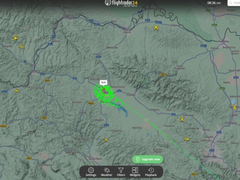 Avion EUFOR-a kružio nad Prijedorom (VIDEO)