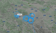 Italijanski vojni avion kruži iznad Banjaluke