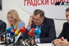 "E DRAGANE,  JESI ŽIV SUNCE TI?"  Dodik prekinuo konferenciju kad je pozvao Čović, i to dva puta /VIDEO/