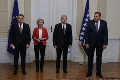 Članovi Predsjedništva BiH na sastanku sa predsjednicom Evropske komsije