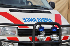 Motocikl izgorio kod Foče, vozač teško povrijeđen (FOTO)