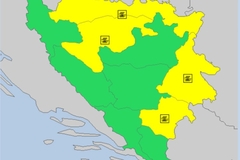 Žuto upozorenje za veći dio Srpske