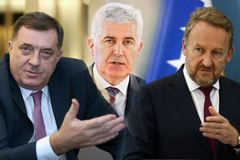 Odvojeni sastanci: Izetbegović, Dodik i Čović danas u Briselu kod Varheljija