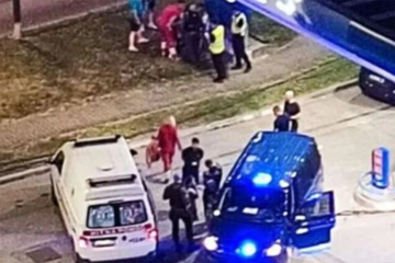 Tuča na benzinskoj pumpi, povrijeđena jedna osoba