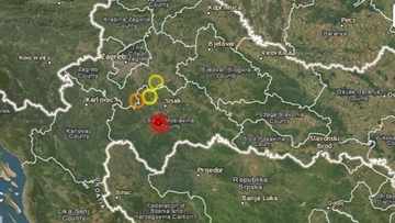 Slabiji zemljotresi u Hrvatskoj i Srbiji rano jutros