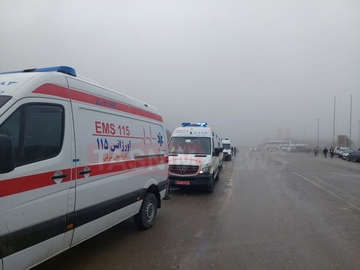 Kontakt je uspostavljen sa dvije osobe nakon "teškog slijetanja" helikoptera iranskog lidera