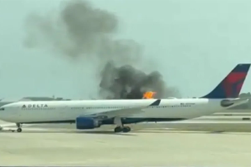 Avion se zapalio na pisti prije polijetanja, putnici hitno evakuisani (VIDEO)