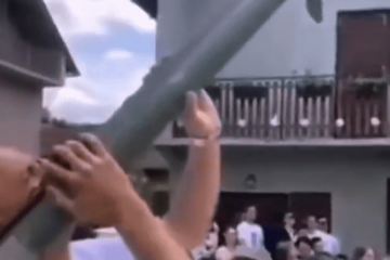 Zoljom skidao jabuku na svadbi, snimak kruži društvenim mrežama