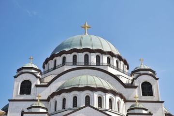 Odakle znak anarhije na vrhu Hrama Svetog Save?! /FOTO/
