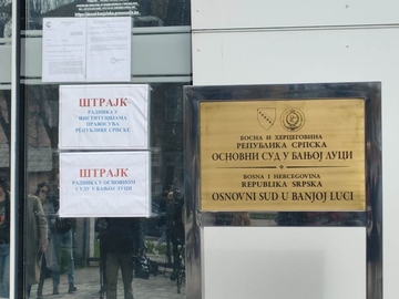 Štrajk radnika u pravosuđu RS ulazi u drugi mjesec, dogovor se ne nazire